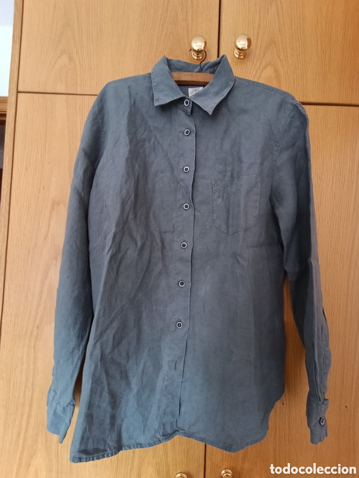 Segunda mano: Camisa lino gris Armani