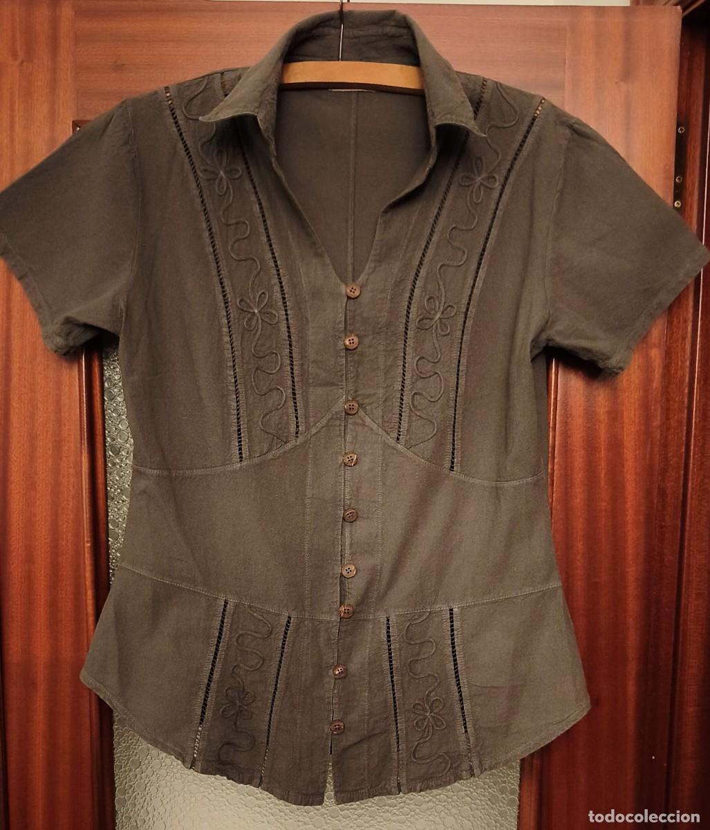 Segunda mano: Rb 248 Camisa manga corta 100% algod&oacute;n - Apu Natural - T XL - marr&oacute;n tierra