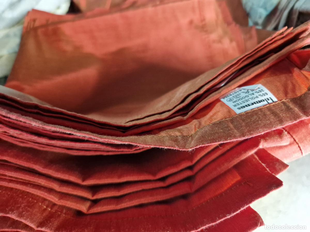 Segunda mano: BONITA TELA PARA COSTURA FUNDA DE ALMOHADAS. COLOR NARANJA.