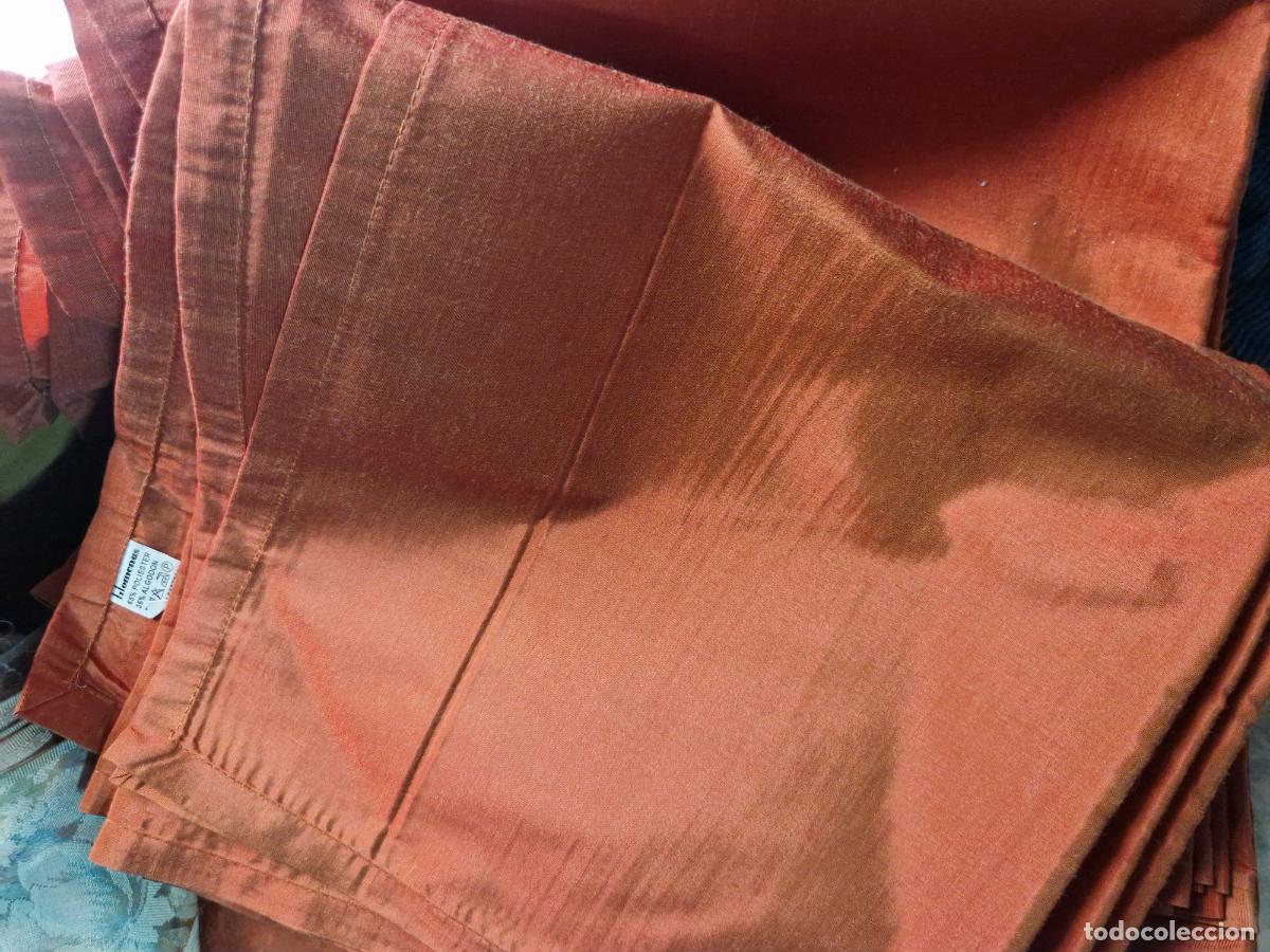 Segunda mano: BONITA TELA PARA COSTURA FUNDA DE ALMOHADAS. COLOR NARANJA.