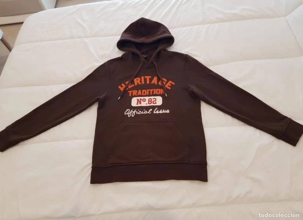 Segunda mano: Sudadera con capucha y bolsillo marr&oacute;n H&M - Foto 1