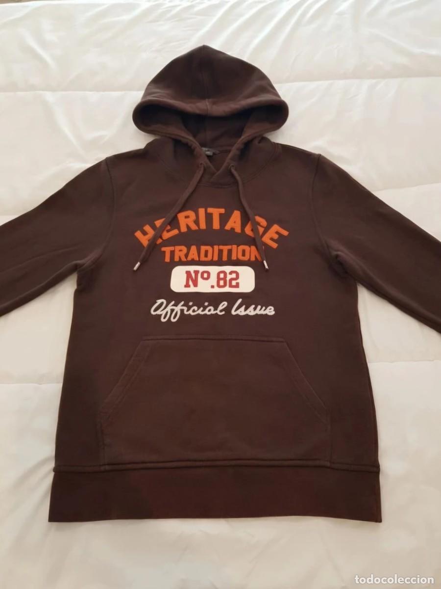 Segunda mano: Sudadera con capucha y bolsillo marr&oacute;n H&M - Foto 2
