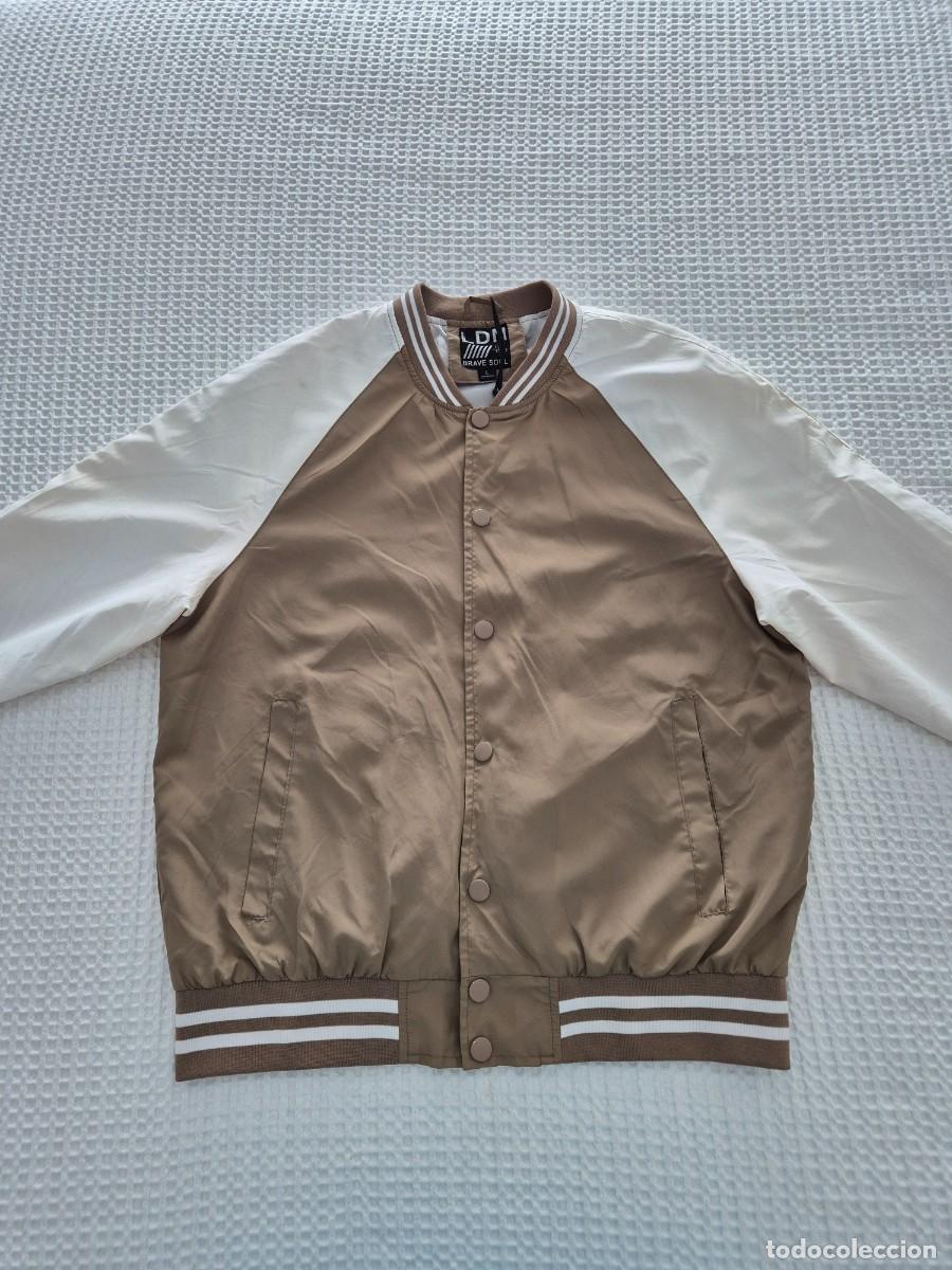 Segunda mano: Chaqueta entretiempo marr&oacute;n y blanca Brave Soul