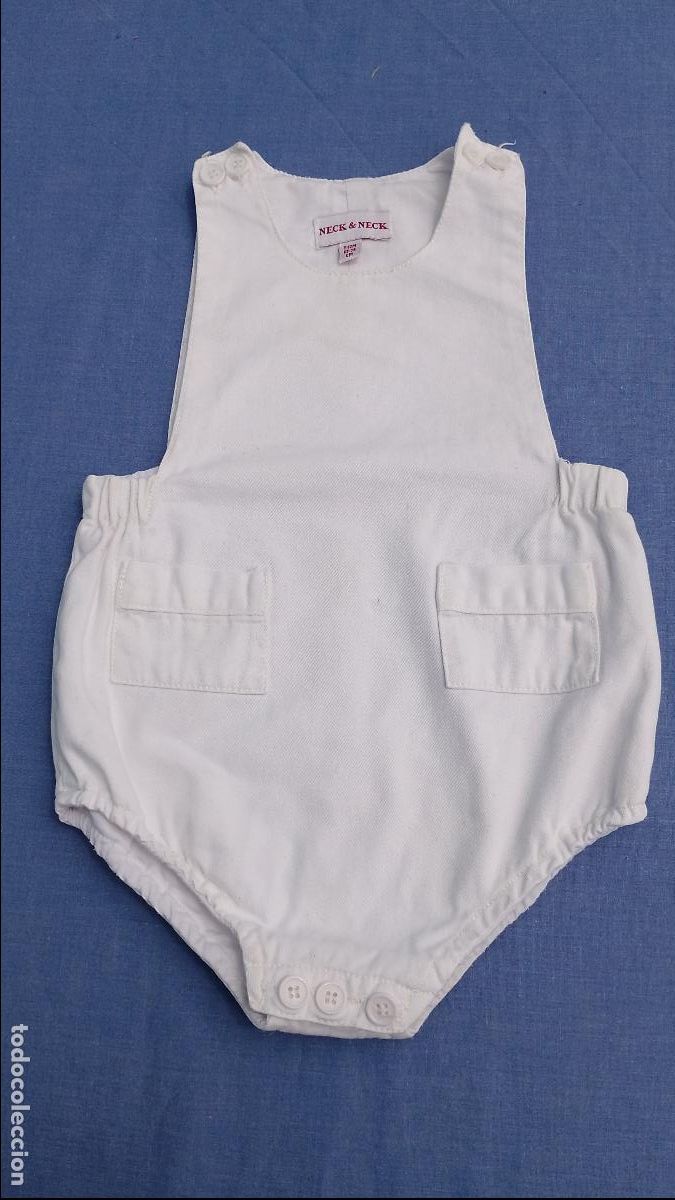 Segunda mano: Peto o pelele blanco Nek Nek para beb&eacute;