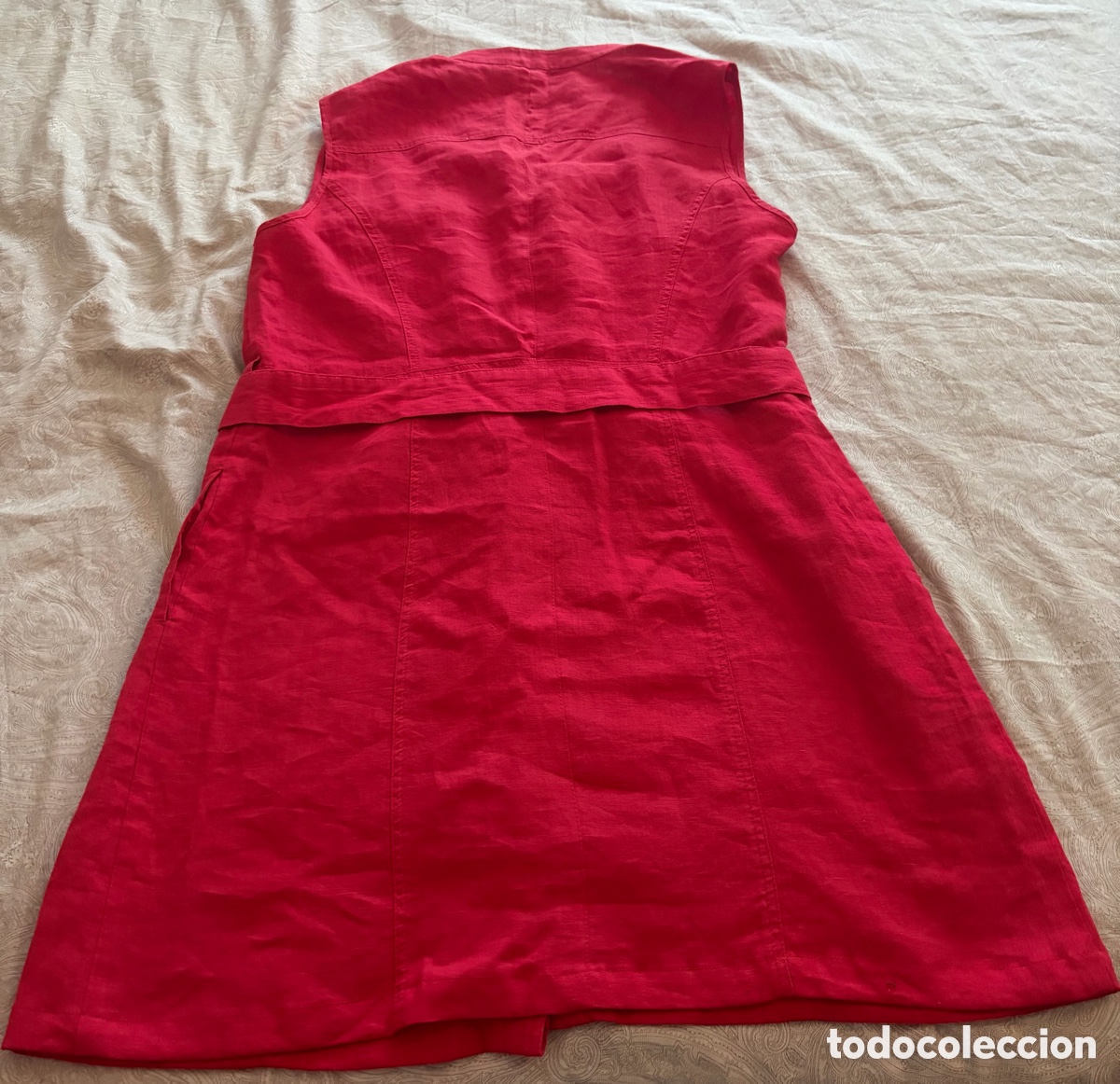 Segunda mano: Vestido Midi Lino Rojo - Foto 2