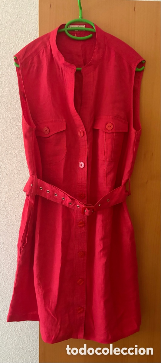 Segunda mano: Vestido Midi Lino Rojo - Foto 3