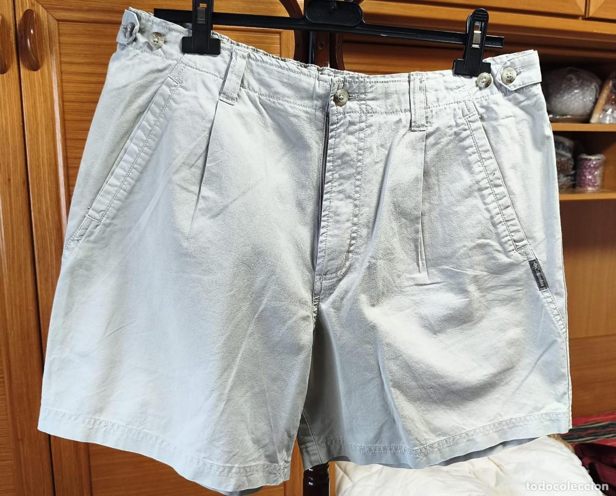 Segunda mano: Rb 250 Pantal&oacute;n corto tejano beige / gris - Columbia - 100% algod&oacute;n - 2 medidas en cintura - T 42(?)