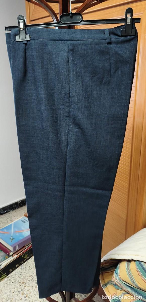 Segunda mano: Rb 251 Pantal&oacute;n verano tipo cl&aacute;sico azul - Punto Roma - Talla 46 - 92cm de largo