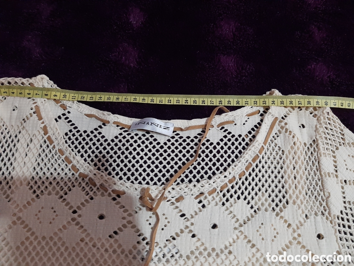Segunda mano: Jersey calado beis con top - Foto 9