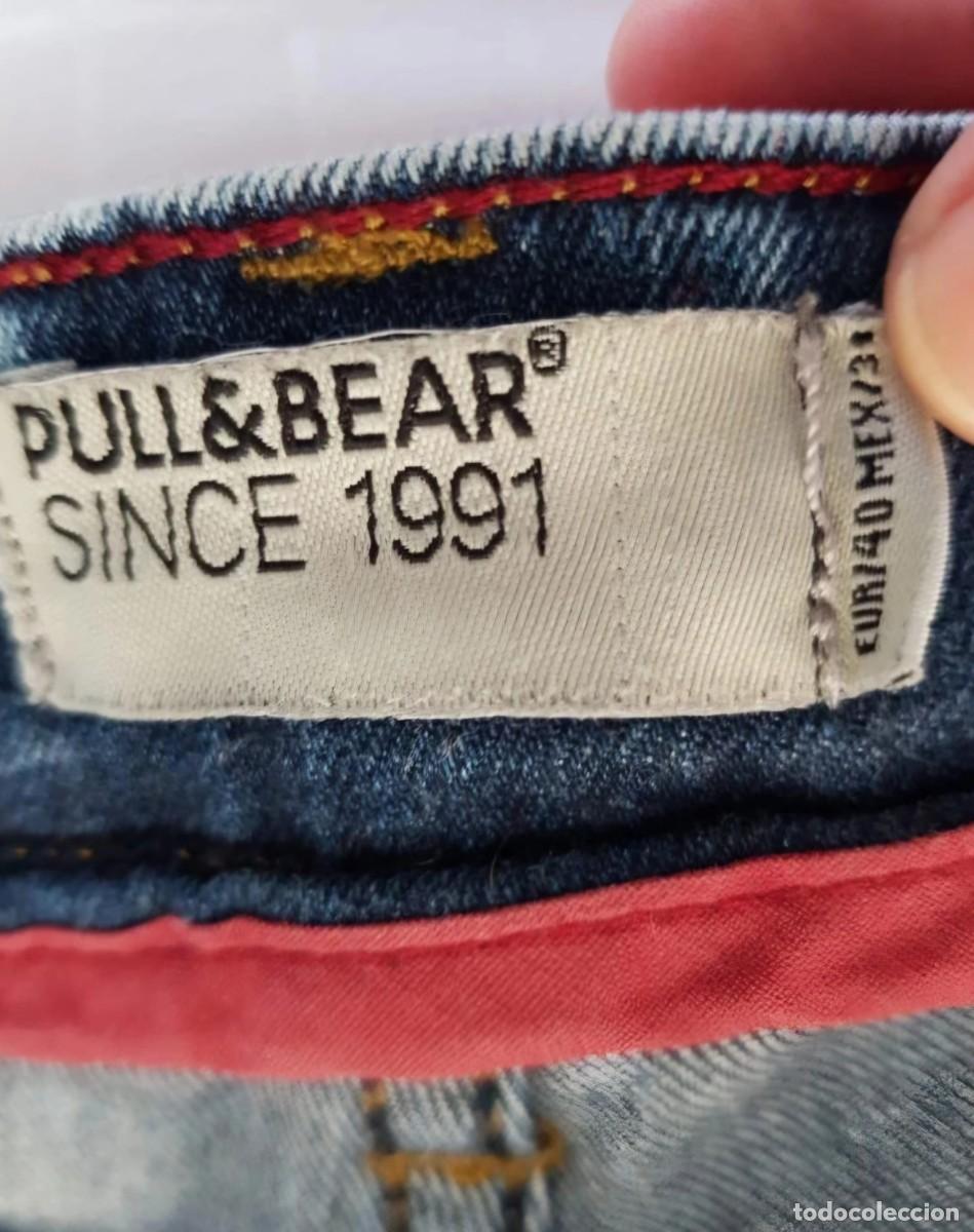 Segunda mano: Pantal&oacute;n pitillo vaquero azul Pull&Bear - Foto 4