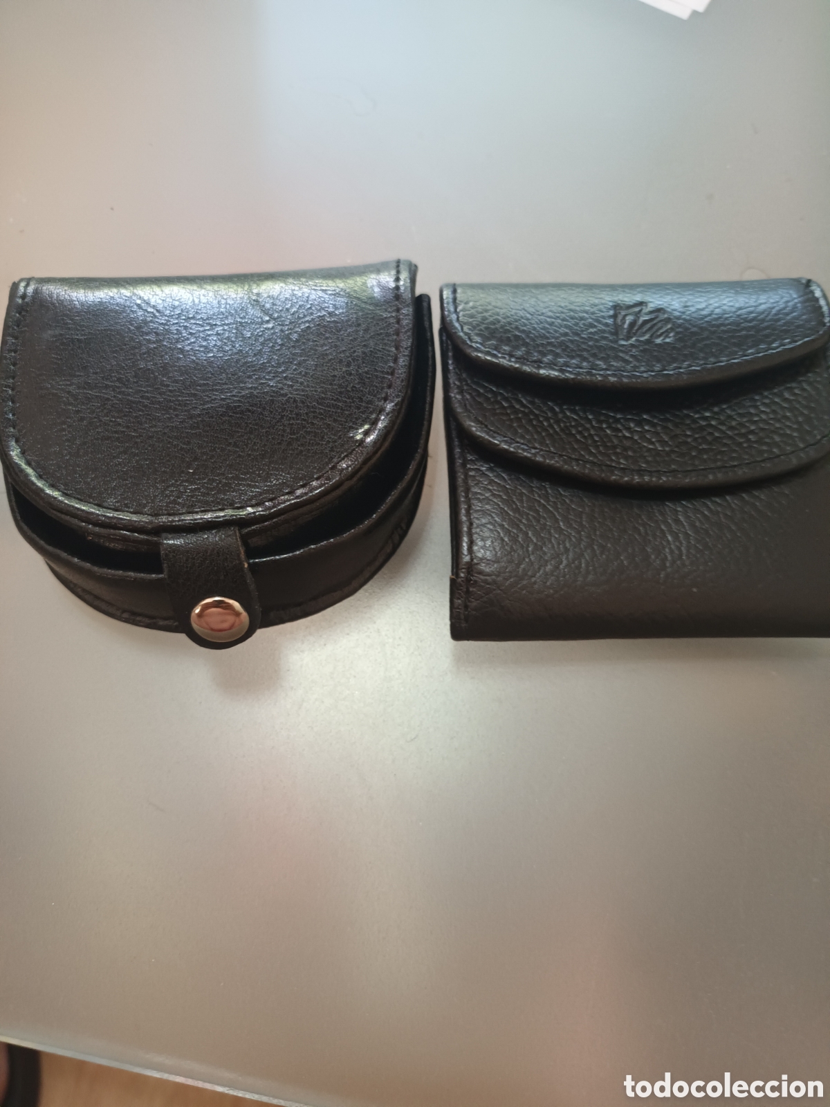 Segunda mano: CONJUNTO DE MONEDERO Y CARTERA BILLETERA HECHO EN PIEL
