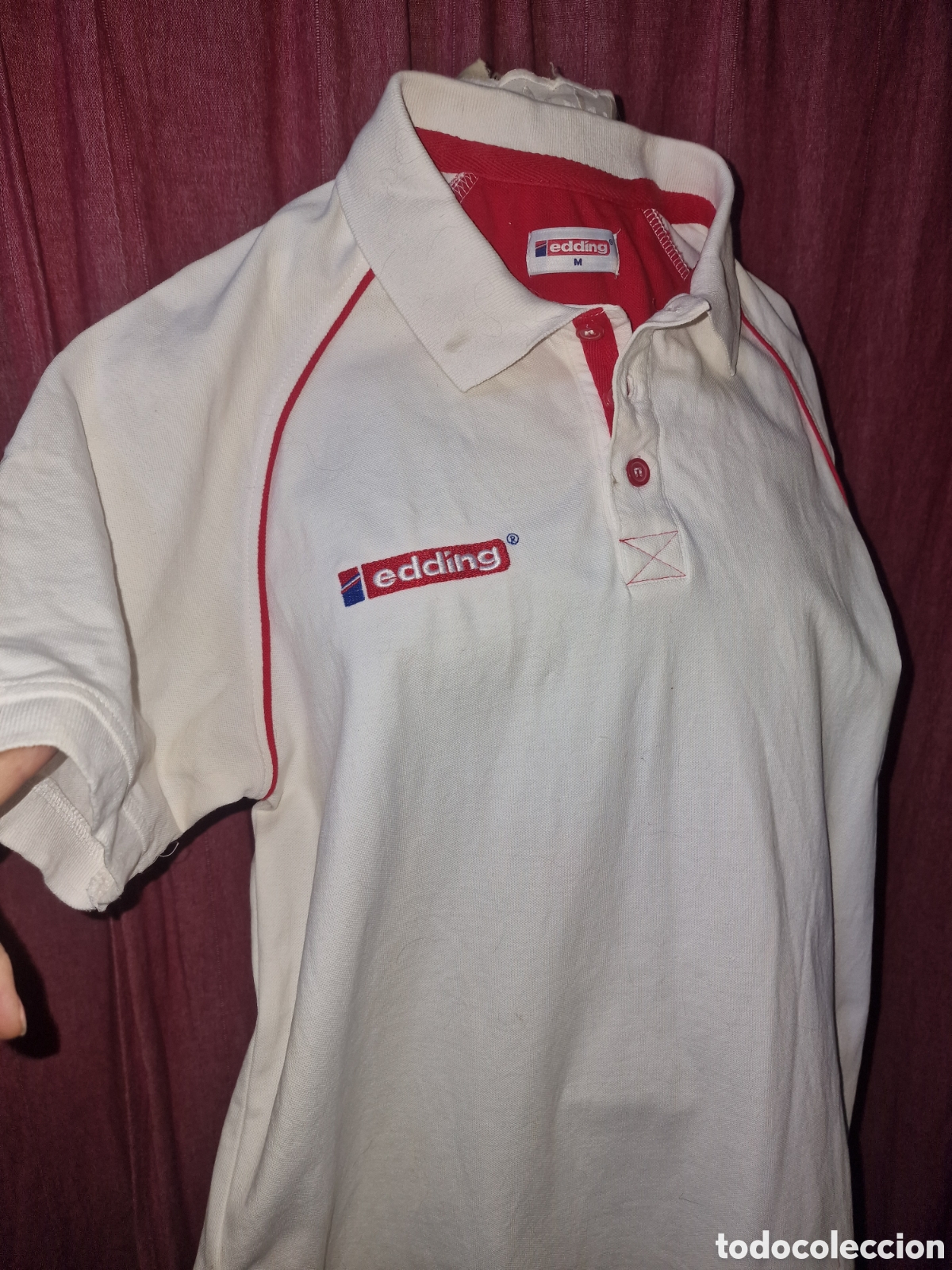 Segunda mano: Original polo,camiseta manga corta marca edding,talla M