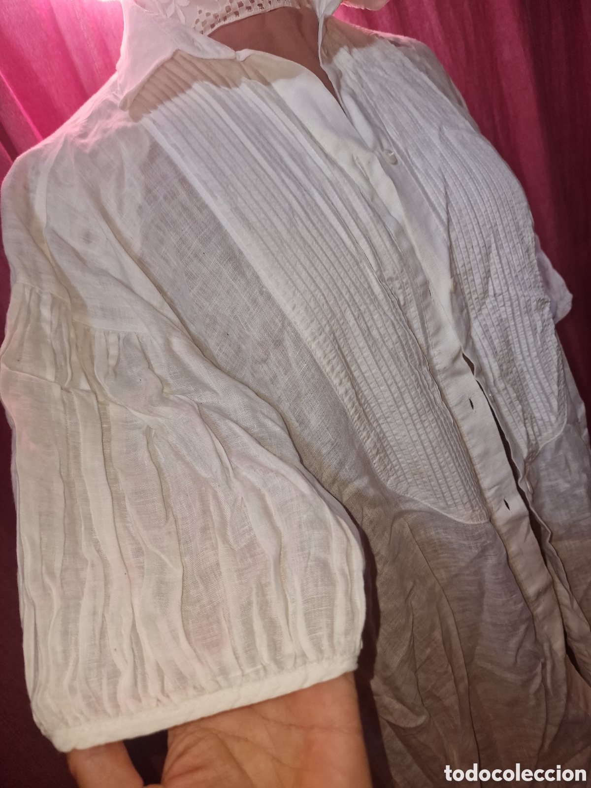 Segunda mano: Bonita camisa boho manga corta,zara woman,talla L
