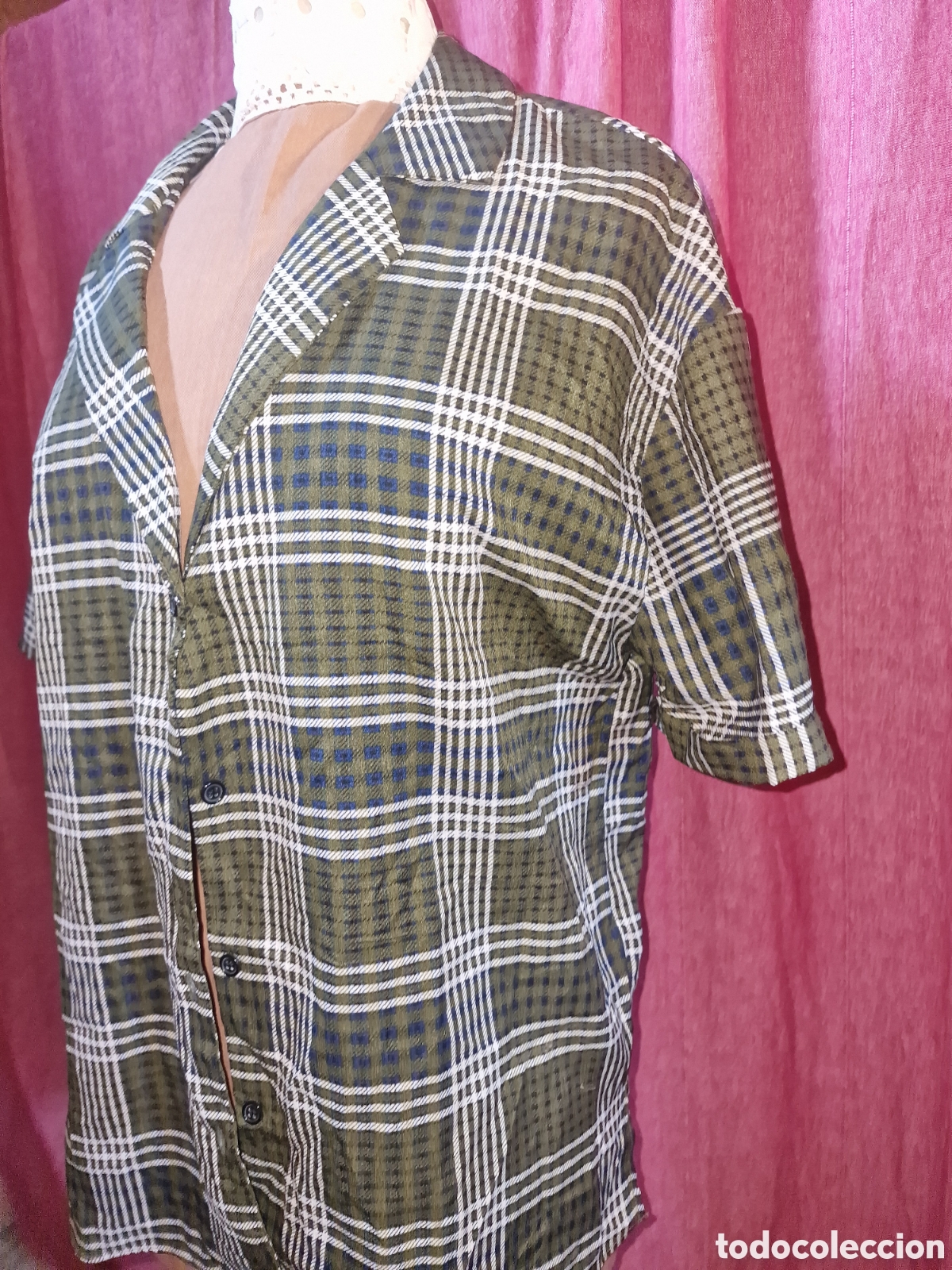 Segunda mano: Camisa manga corta mujer talla L,sweewe Par&iacute;s,tonos verdes