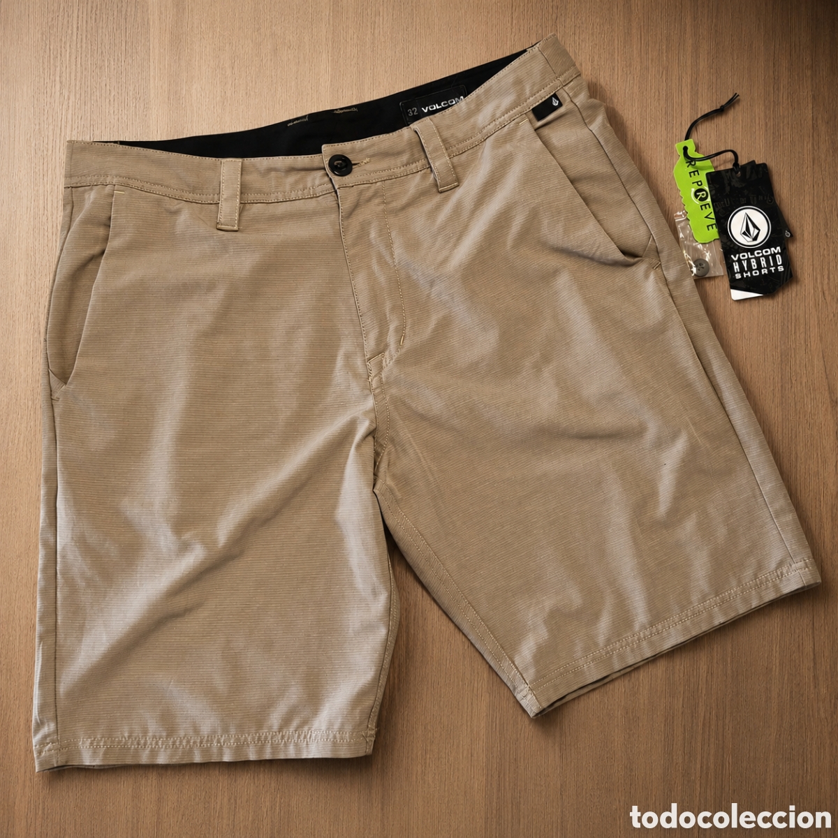 Segunda mano: Bermudas Volcom Hybrid Slub Frickin Cross Shred 20 caqui talla 32/33