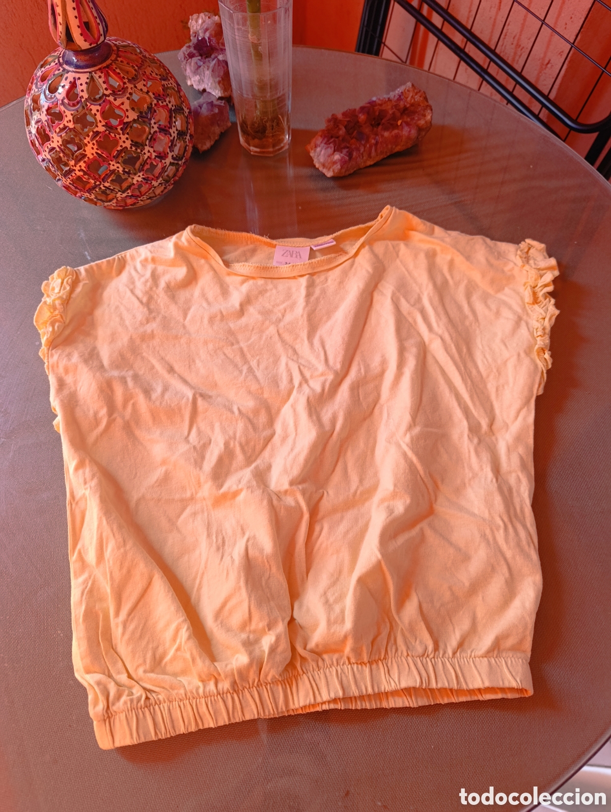 Segunda mano: Camiseta crop top verano Zara ni&ntilde;a