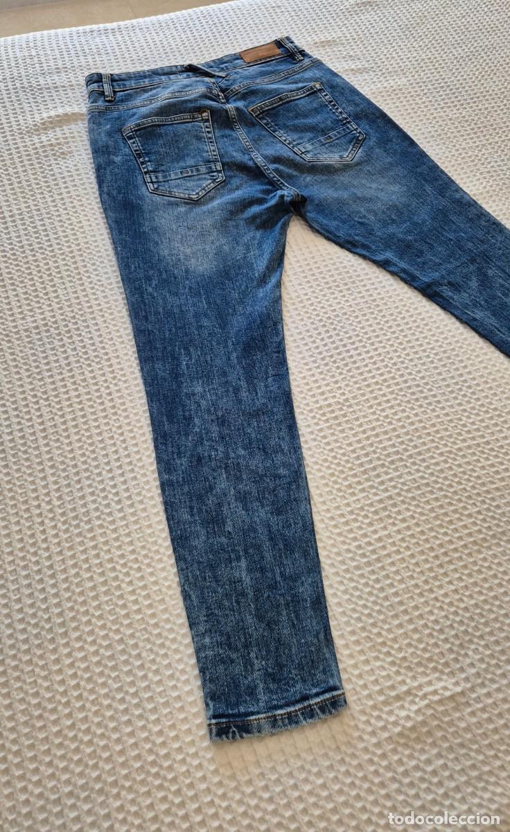 Segunda mano: Pantal&oacute;n ajustado vaquero azul rotos Pull&Bear - Foto 7