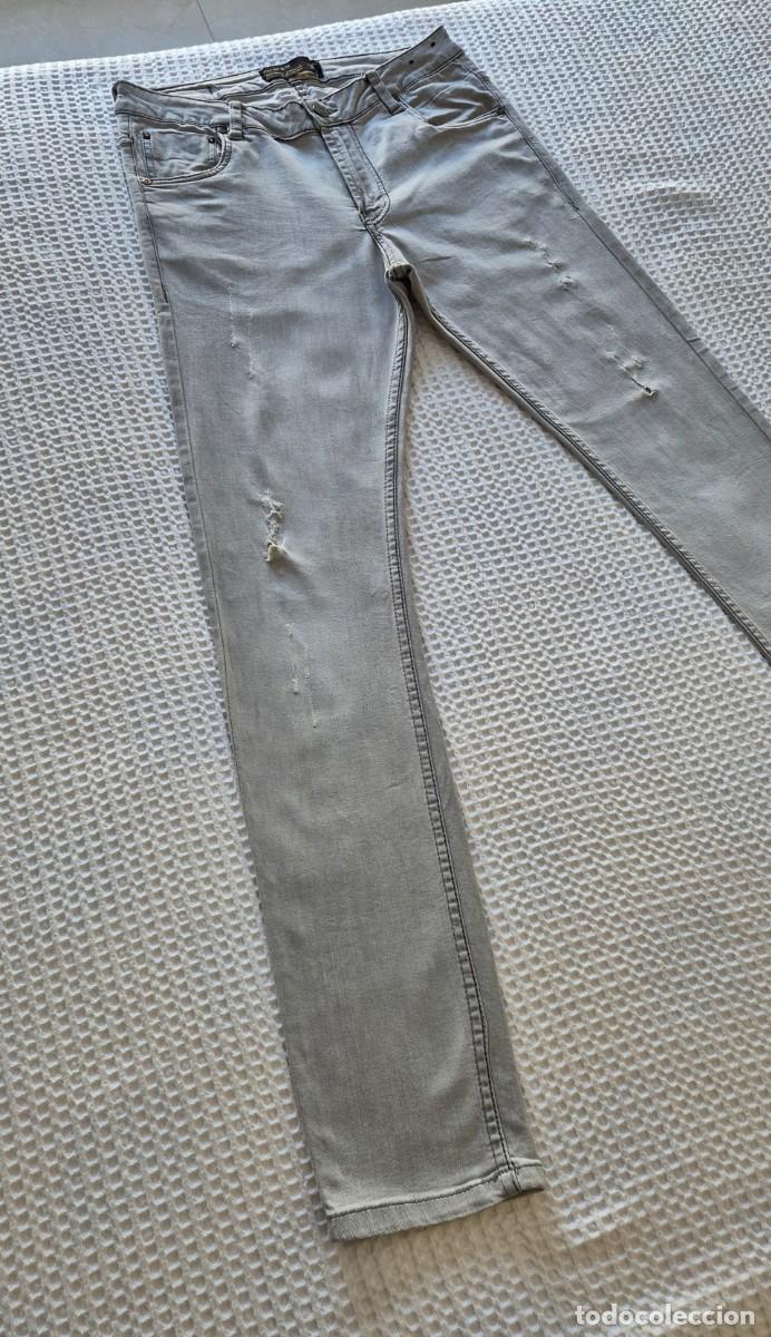 Segunda mano: Pantal&oacute;n gris ajustado vaquero Pull&Bear - Foto 2