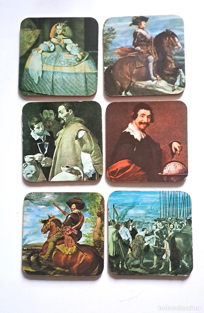 Segunda mano: COLECCION 6 POSAVASOS CUADROS DIEGO VELAZQUEZ, MUSEO DEL PRADO