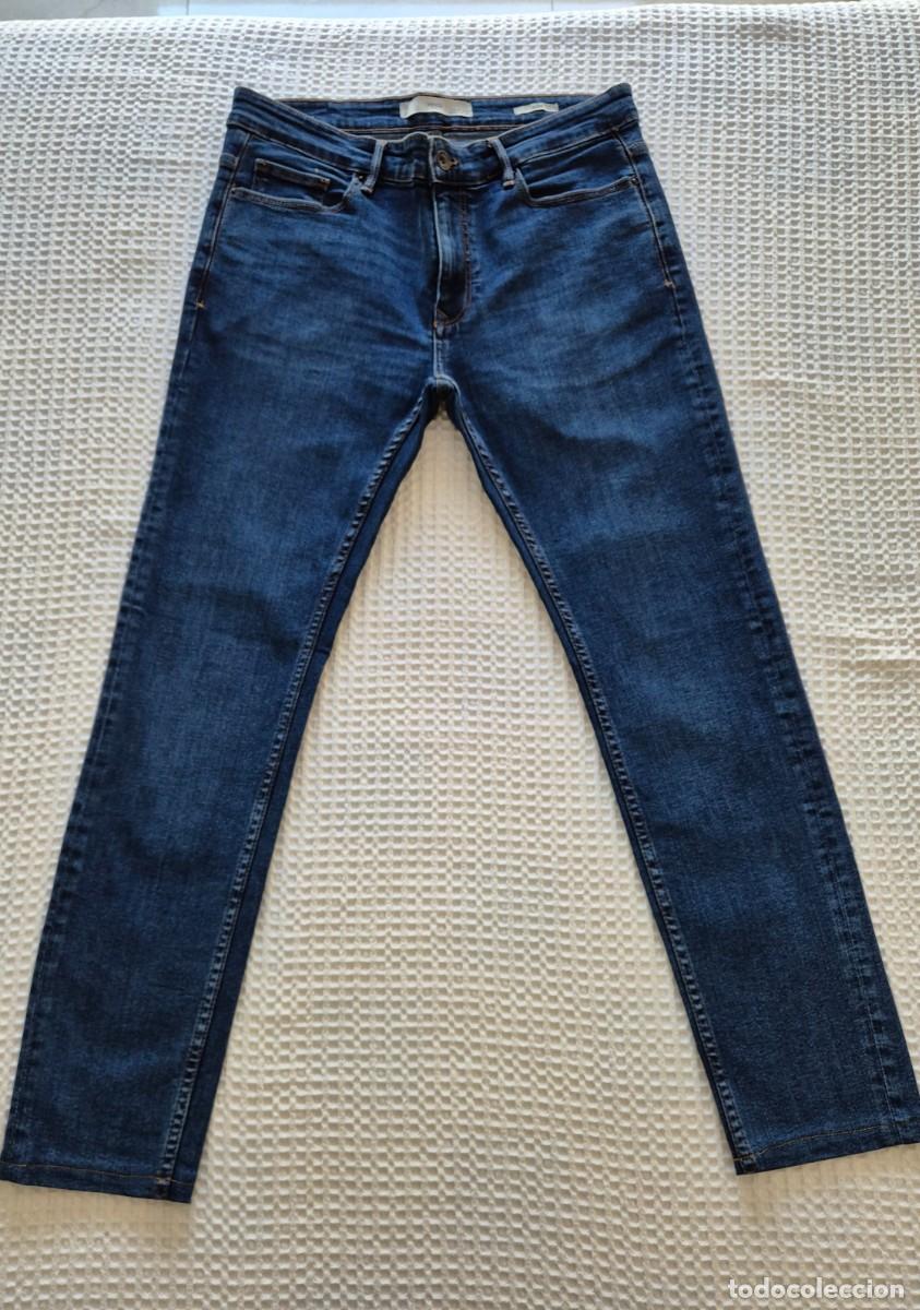 Segunda mano: Pantal&oacute;n ajustado vaquero Mango azul oscuro