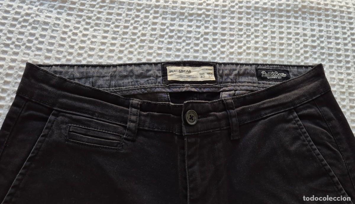 Segunda mano: Pantal&oacute;n negro de vestir ajustado Pull&Bear - Foto 4