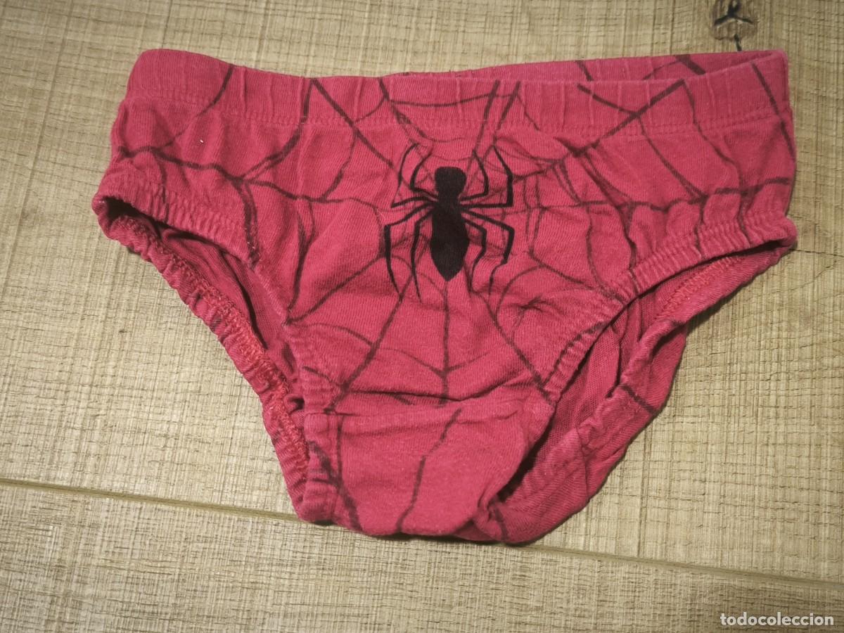 Segunda mano: Slip Infantil Marvel Spiderman Tela De Ara&ntilde;a Talla 5-6 A&ntilde;os Ropa Interior Ni&ntilde;o