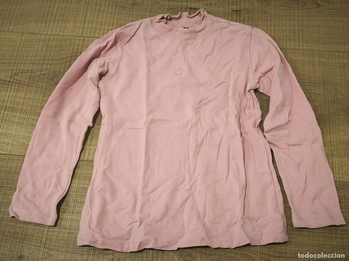 Segunda mano: Camiseta Infantil Rosa Manga Larga Talla 7-8 A&ntilde;os B&aacute;sica C&oacute;moda