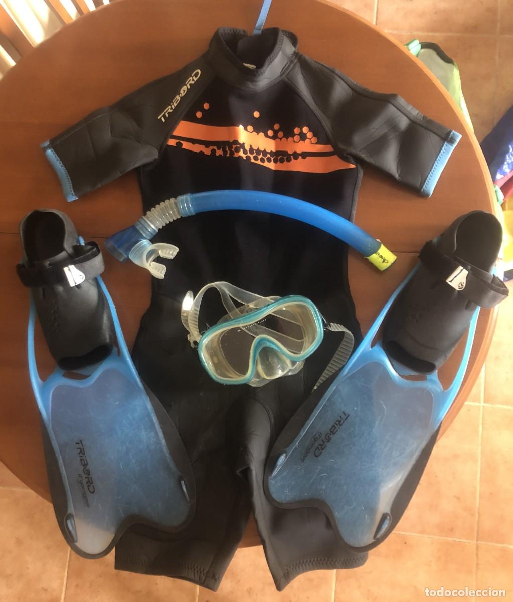 Segunda mano: Kit buceo infantil ( 10 a&ntilde;os) marca Tribord