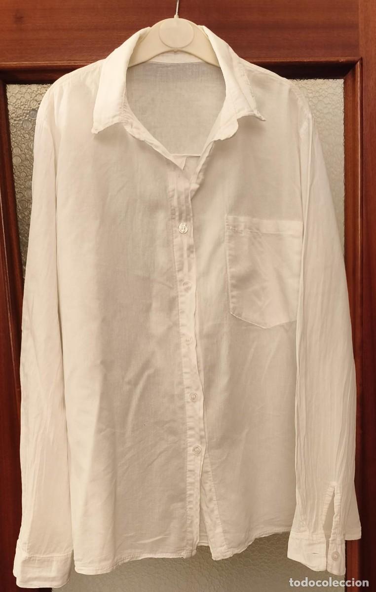 Segunda mano: Rb 260 Camisa b&aacute;sica manga larga blanca algod&oacute;n - Made in Italy - Medidas en interior