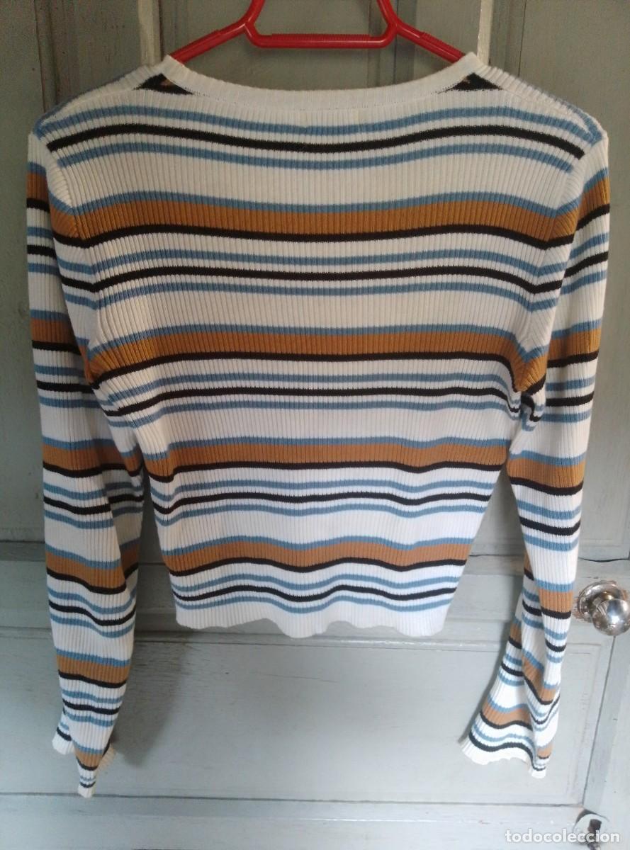 Segunda mano: Jersey rayas de algod&oacute;n. Stradivarius. Talla M - Foto 4