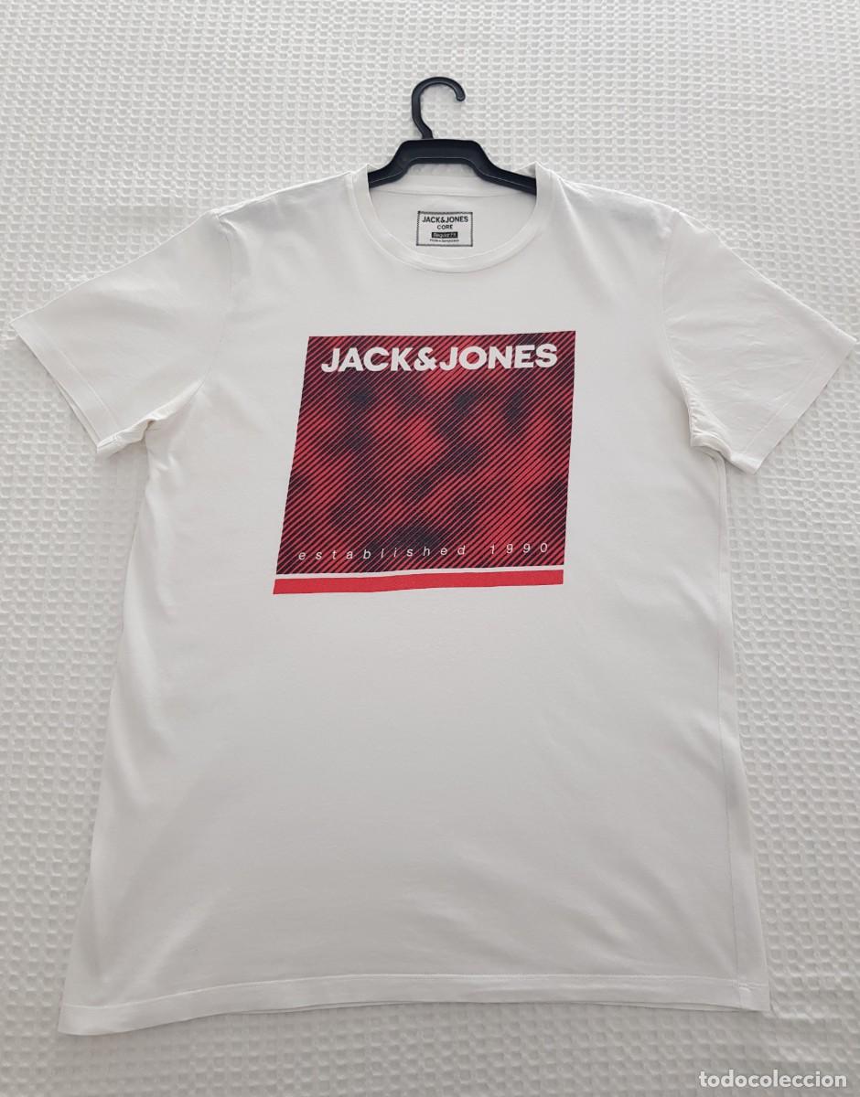 Segunda mano: Camiseta blanca y roja Jack&Jones