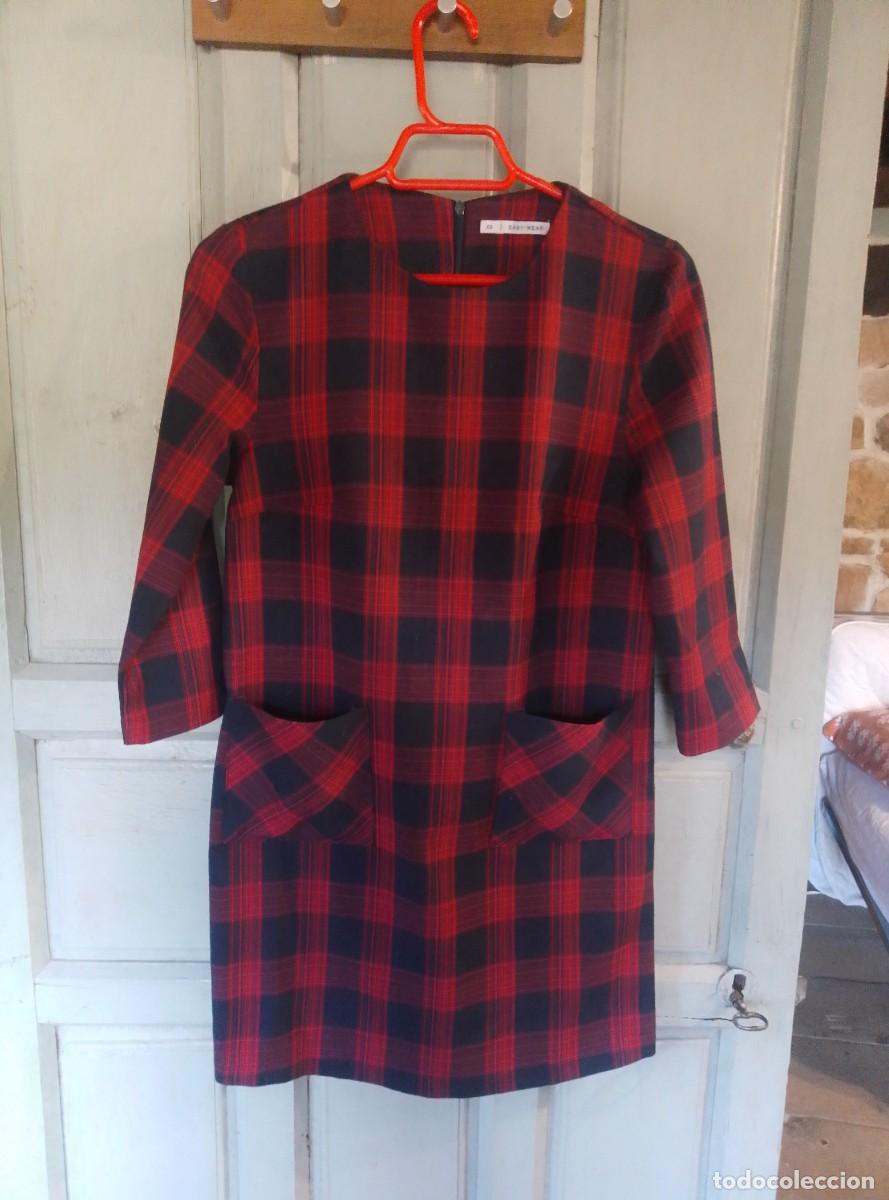 Segunda mano: Vestido cuadros escoceses. Rojo y negro. Easy Wear.