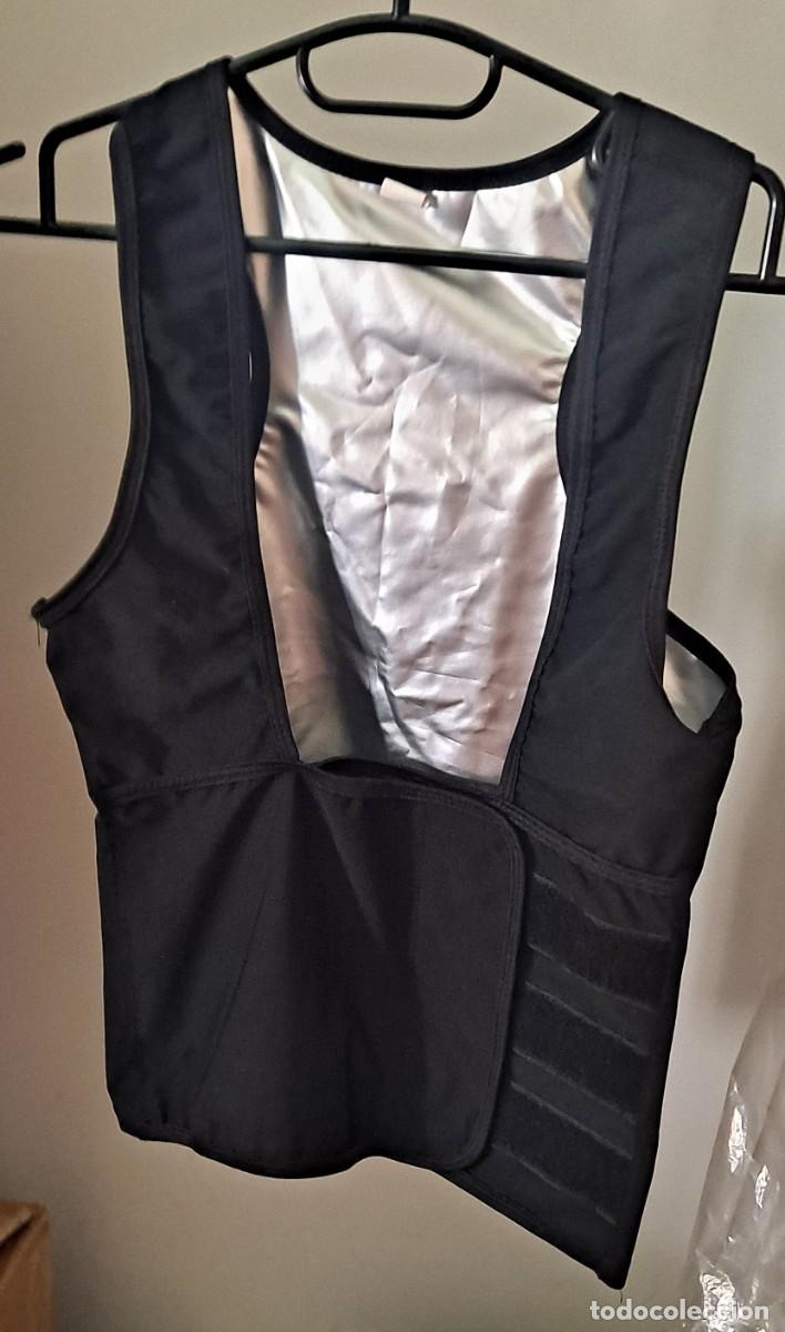 Segunda mano: CHALECO DE SAUNA CON VELCRO REDUCTOR Y MOLDEADOR CORPORAL PARA MUJER