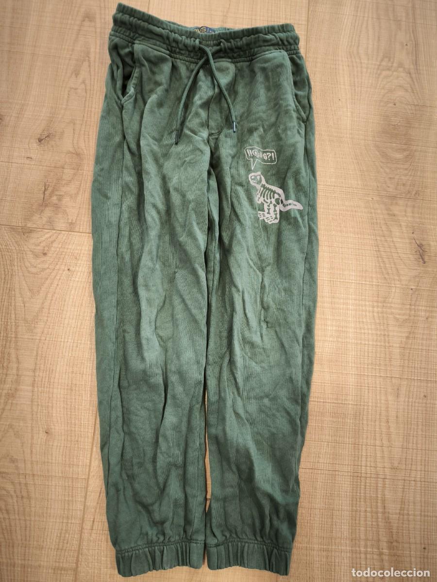 Segunda mano: Pantal&oacute;n Ch&aacute;ndal Infantil Verde Dinosaurio Talla 8 A&ntilde;os Muy Suave Y C&oacute;modo