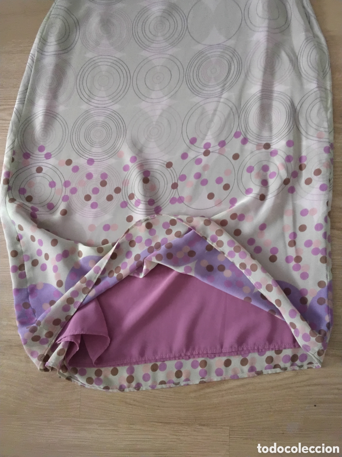 Segunda mano: Falda Mango Tonos Lilas y Beige - Foto 2