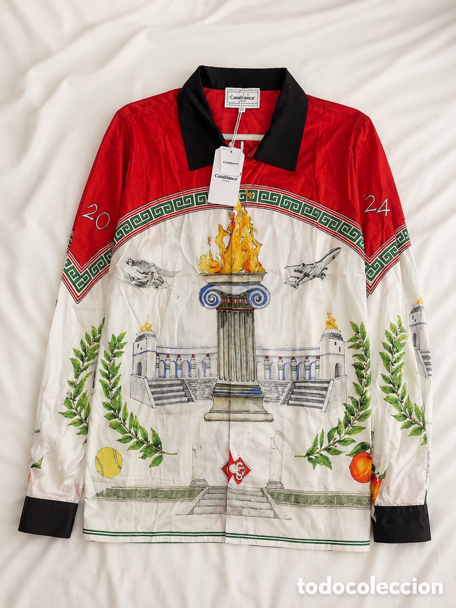 Segunda mano: Camisa para hombre Casa Blanca 100% seda