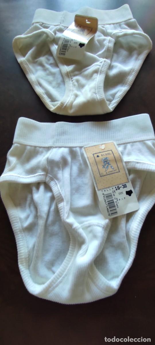 Segunda mano: LOTE DE 2 BRAGAS / BIKINIS UNIPUNT - KUBIK. CANALE BLANCO. TALLA 36-38. NUEVAS CON ETIQUETAS.