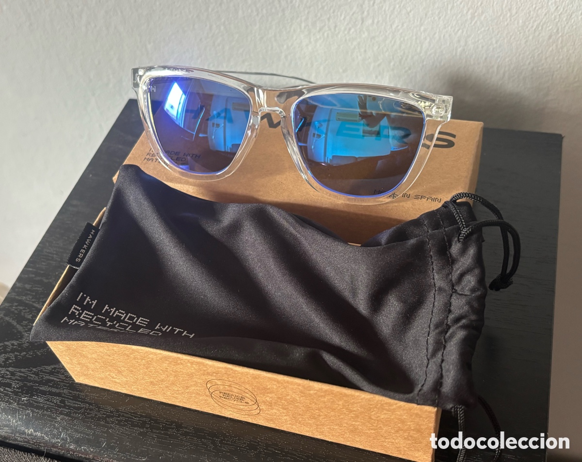 Segunda mano: Gafas de Sol Hawkers One Raw Polarized Air Sky Transparentes Azules Espejo