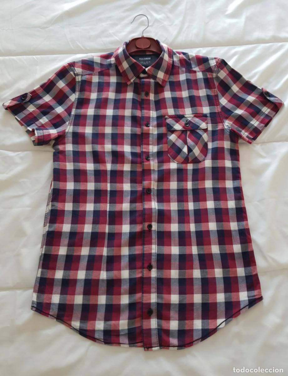 Segunda mano: Camisa estilo cuadros Pull&Bear Roja