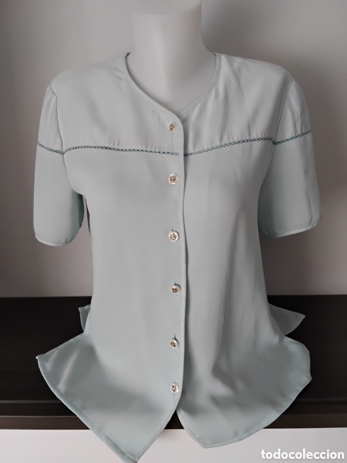 Segunda mano: Blusa Manga corta celeste - Foto 2