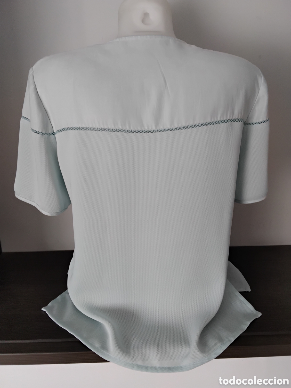Segunda mano: Blusa Manga corta celeste - Foto 3