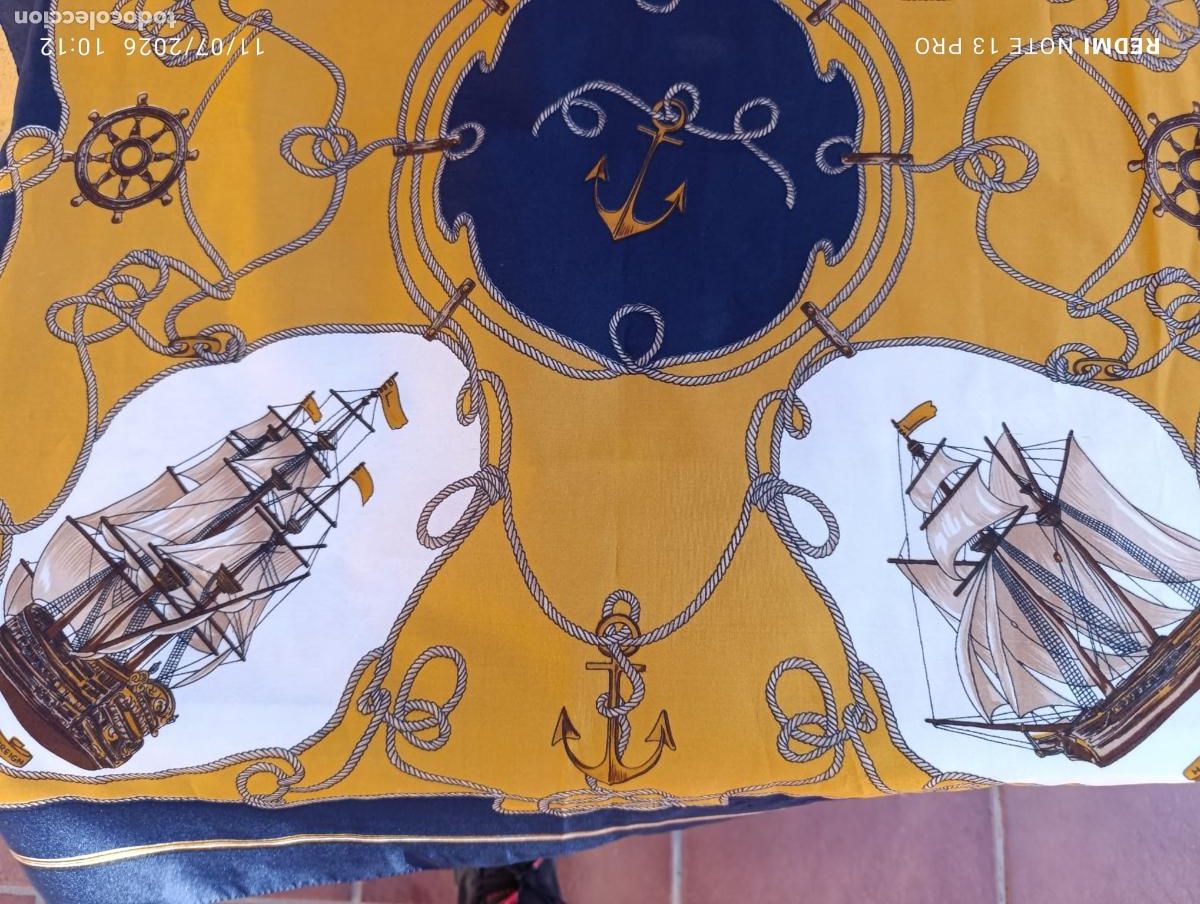 Segunda mano: VINTAGE PAUELO MOTIVOS MARINEROS.