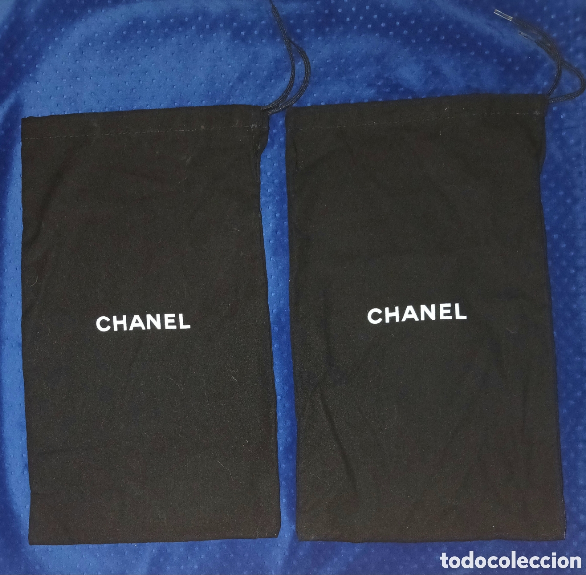 Segunda mano: Lote 2 Fundas Guarda-Polvo Chanel Negras (19x33 cm) - Dust Bag Original Calzado / Accesorios