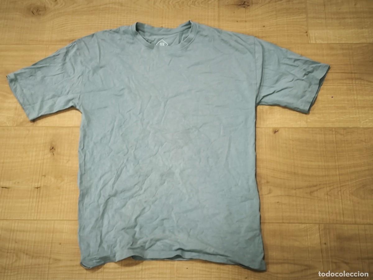 Segunda mano: Camiseta Unisex Gris Verdoso TEX &ndash; Talla S &ndash; B&aacute;sico De Algod&oacute;n C&oacute;modo Y Vers&aacute;til