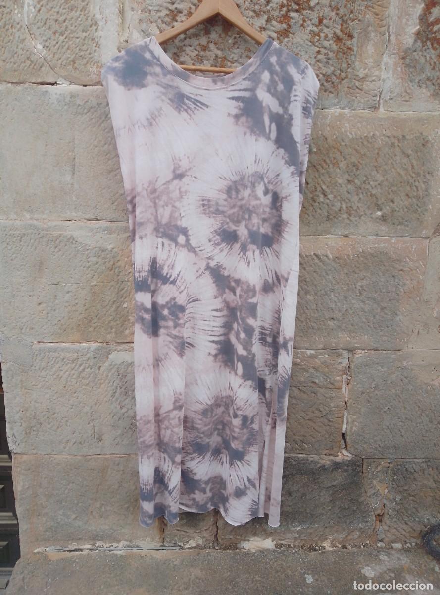 Segunda mano: Vestido largo hippie, con decoloraciones. Matchpoint. Talla L