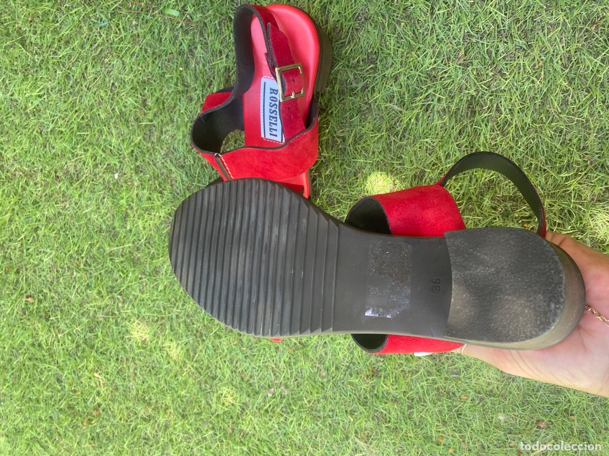 Segunda mano: Sandalias Rosselli rojo - Foto 4