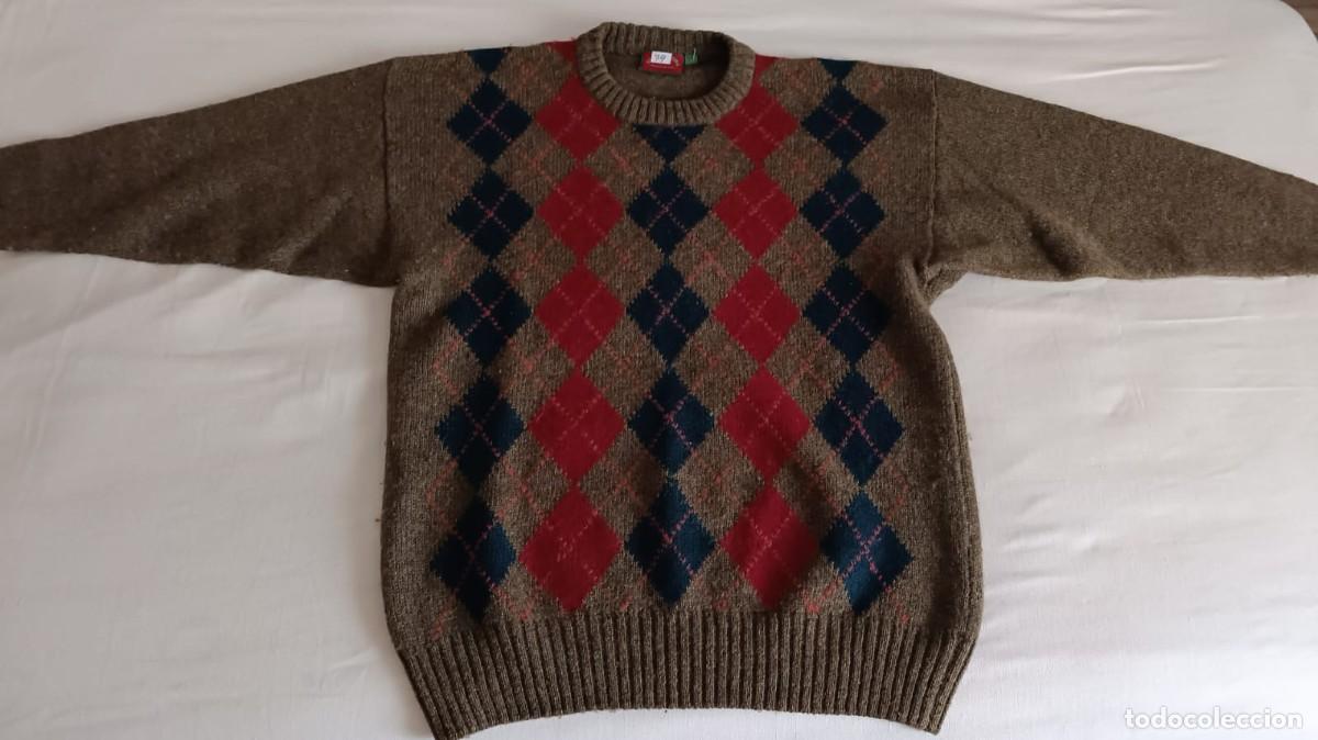 Segunda mano: JERSEY PUNTO HOMBRE ROMBOS - SPRINGFIELD - T. XL.