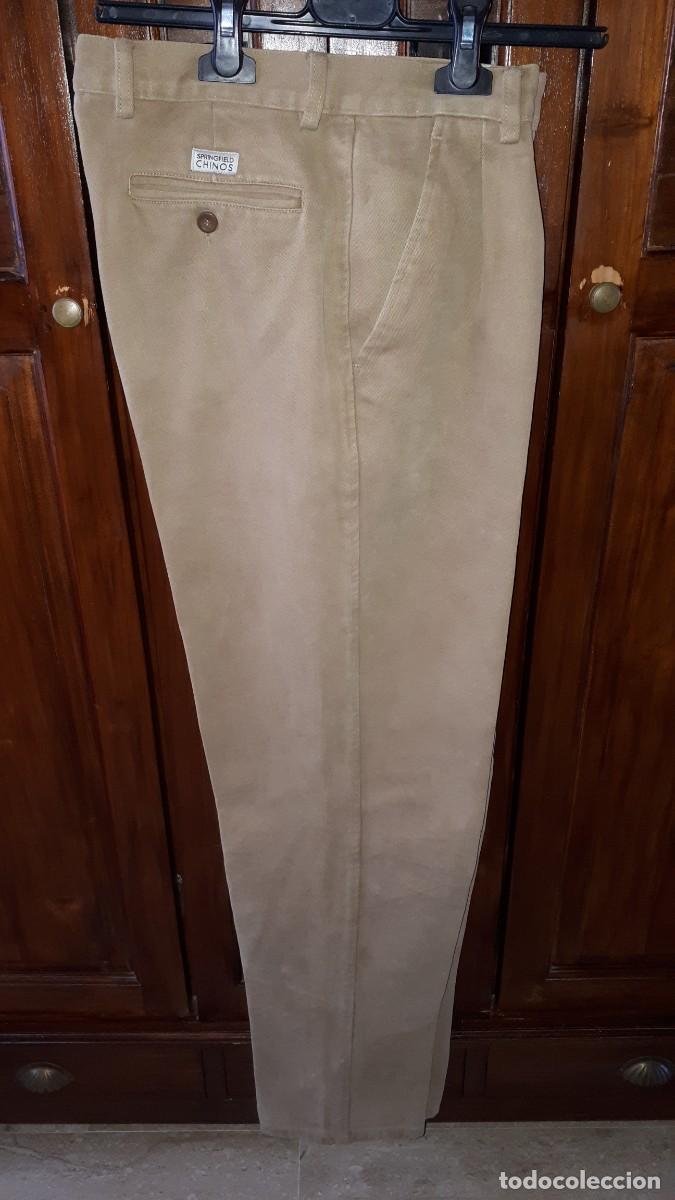Segunda mano: PANTALONES CHINOS HOMBRE CAMEL - SPRINGFIELD - TALLA 44.