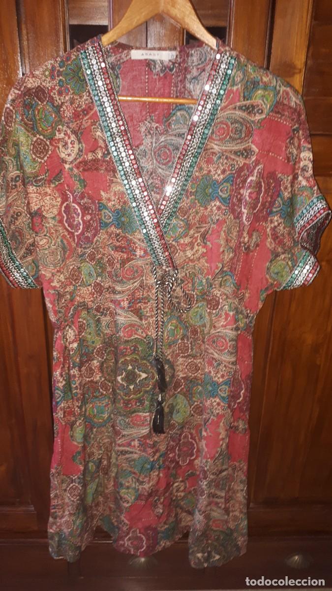 Segunda mano: VESTIDO ESTAMPADO ESTILO HIND&Uacute; - ANANY - TALLA 42.