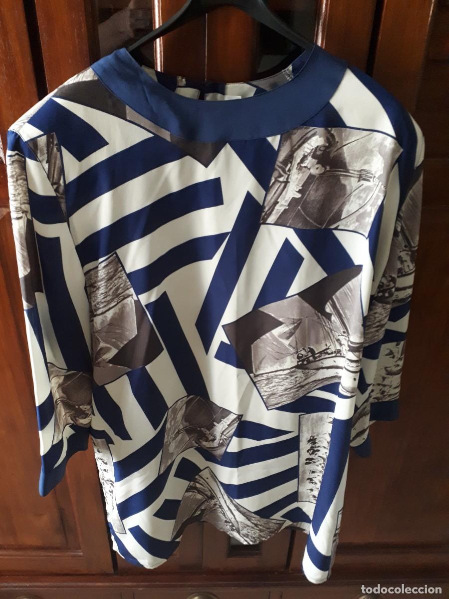 Segunda mano: BLUSA SE&Ntilde;ORA ESTAMPADA - SIMORRA - EL CORTE INGL&Eacute;S - TALLA 46.